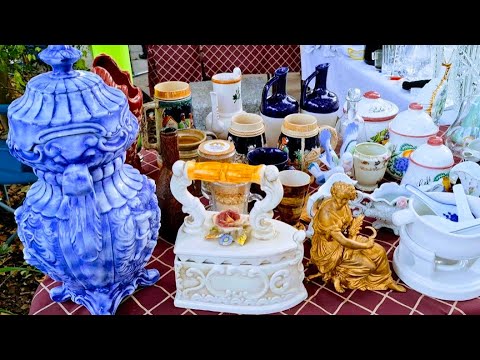 Paris France🇨🇵BROCANTE in Paris🏺Marché aux Puces🪑 Antiquités🏺FLEA MARKET|Vintage Shopping🛍4KHDR