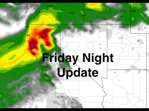 Friday Night Update On The Atmospheric River In California. The Evening Update 1-31-25