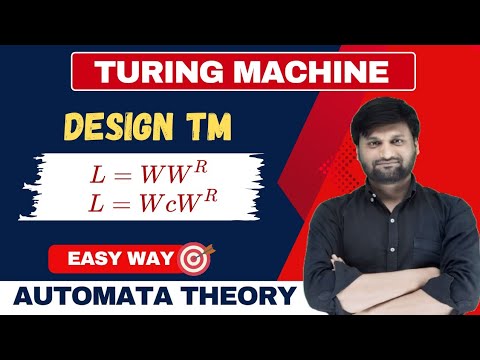 Turing Machine for Odd or Even Palindrome | ww^r | wcw^r | TOC | FLAT | TAFL