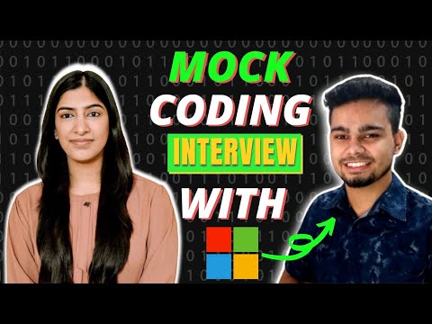 Mock Coding Interview with incoming SDE at Microsoft - @Nishant Chahar, YouTuber with 50K+ subs
