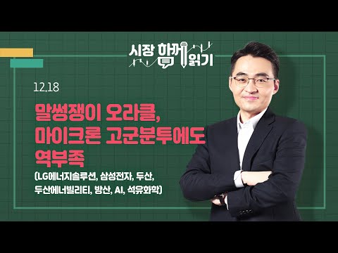 [시장함께읽기] 12월 18일, 말썽쟁이 오라클, 마이크론 고군분투에도 역부족(LG에너지솔루션, 삼성전자, 두산, 두산에너빌리티, 방산, AI, 석유화학)