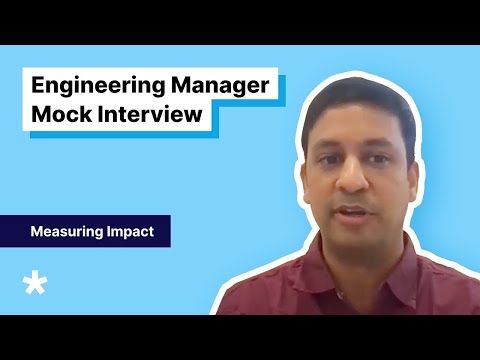Engineering Manager Mock Interview: Measuring Impact (with eBay SWE)