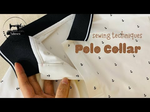 ✅How to sew a polo collar very easy step by step | Nabiesew