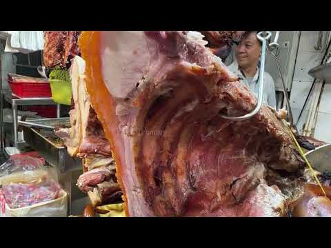 佐敦上海街新强记 燒味老舖，快刀手肥仔師傅，熱辣辣#燒鴨，脆皮#燒豬，脆皮#燒乳豬 玫瑰露#油鷄，肥美腩仔#叉燒 #旅游 #燒臘 #香港美食