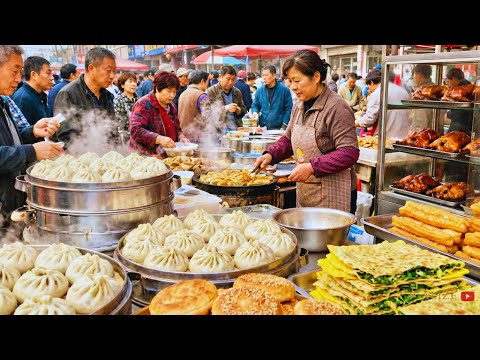 Nanjing’s Craziest Morning Market vs Packed Night Food Street | Soup Buns, Potstickers, Duck & More