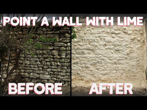 How to Point a Stone Wall with Lime Mortar Fast Process