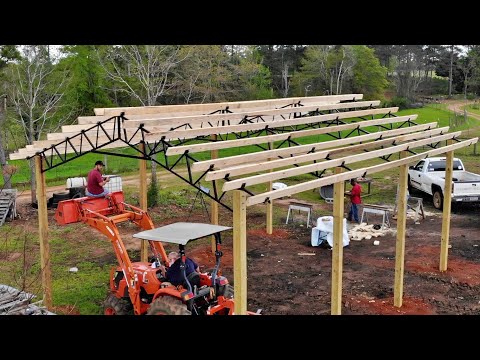 Building a Huge Farm Shed - FULL BUILD