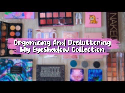 Organizing & Decluttering My Eyeshadow Collection! | Julia Adams