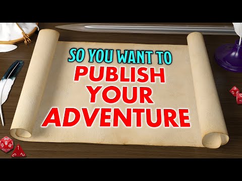 20 Tips for Writing & Publishing a RPG Adventure