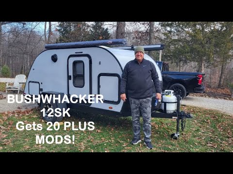 Bushwhacker12SK teardrop camper gets 20 plus mods!