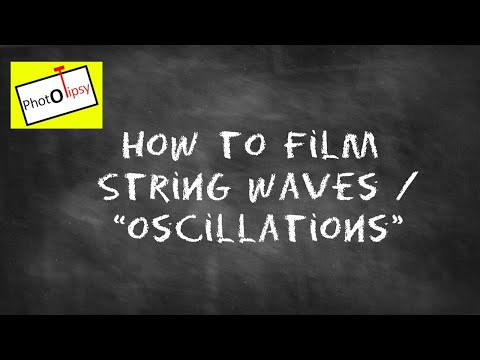 How to Film Guitar String Waves and Oscillations Using Rolling Shutter