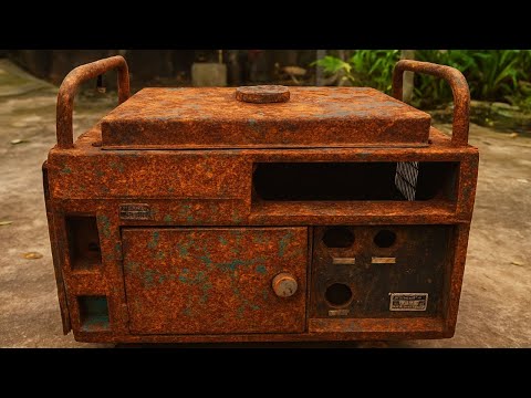 Fixing a Seriously Damaged HONDA Generator Found in Storage | Restoration of HONDA JAPAN Generator