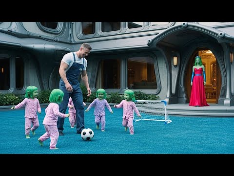 The Human Single Dad Janitor Was Left Alone With the Alien Empress’s Daughters When She Arrived...