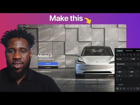 Design the Tesla landing page in Penpot | Penpot tutorial