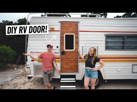 We Built a DIY Wooden Door for the RV! - Is This Our FINAL PROJECT!?
