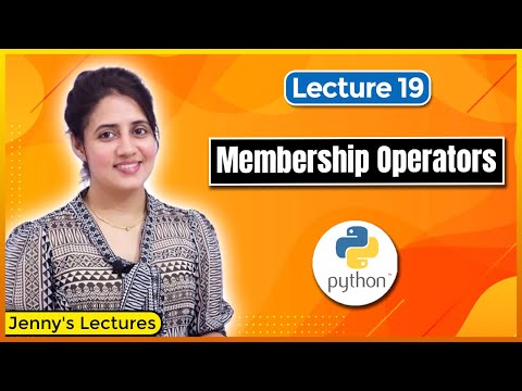 Membership Operators in Python | Python Tutorials for Beginners #lec19