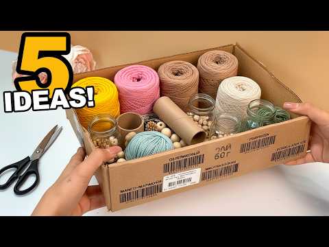 5 INCREDIBLE IDEAS FROM THE MOST ORDINARY MATERIALS! 😍 HOME DECOR IDEAS!