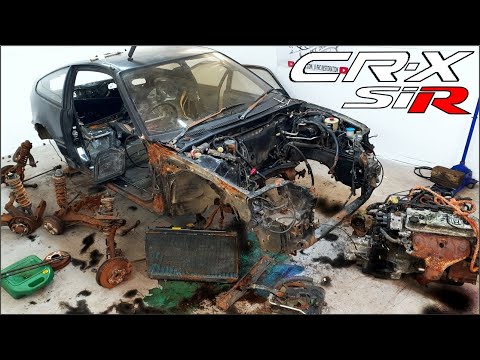 Restoration Of An Abandoned Honda CRX - From Start to Finish