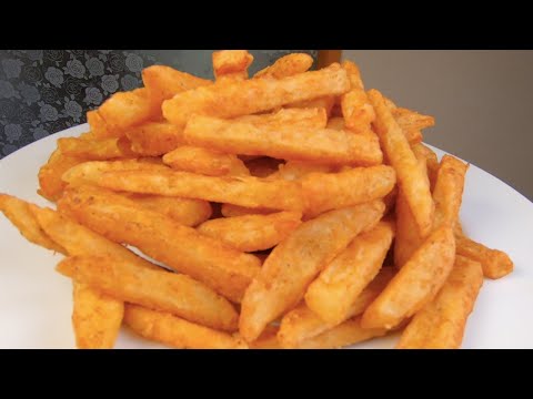 Don't blanch or wash French fries. I've never seen this practice before, it's so fragrant!