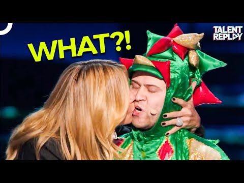 She Actually KISSED A Contestant?! | America's Got Talent