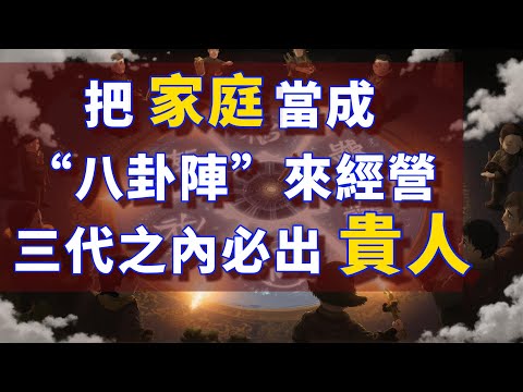 讀懂易經里這個智慧你就【家和萬事興】破解家族的命運算法：《易經》中被塵封的家庭八卦陣，你家每個人的位置都藏著天機！#國學 #人生哲學 #傳統文化 #人生智慧 #為人處世 #易經 #風水 #居家風水