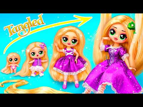 Взросление Рапунцель! Запутанная история / Идеи для кукол ЛОЛ