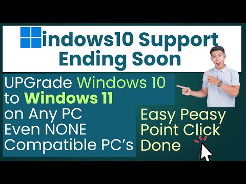 UPGrade Windows 10 to Windows 11 on Any PC Even NONE Compatible PC’s