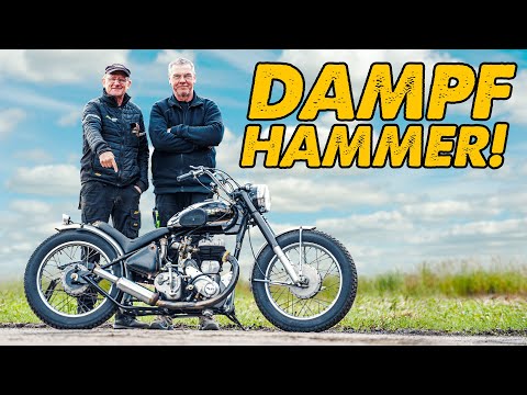 Getunter Dampfhammer mit 730 ccm | BSA Royal Enfield | Andis Funktionspunk