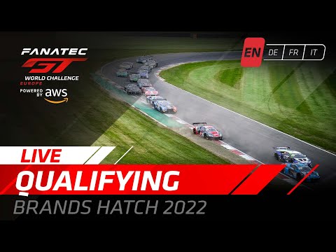 LIVE | Qualifying | Brands Hatch | Fanatec GT World Challenge Powered by AWS (English)