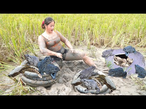 hit it big with a bunch of fat frogs and snakehead fish after a night of dropping tires in the field