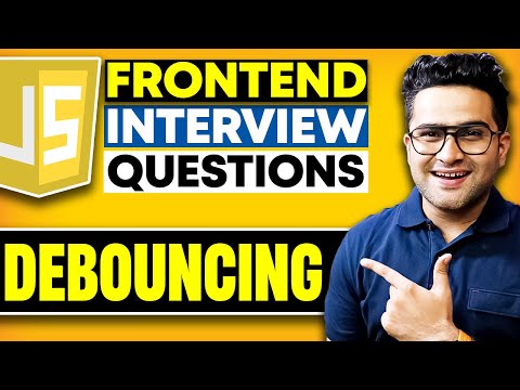 Debouncing in JavaScript | Frontend Interview Question ⭐ @Technical Suneja