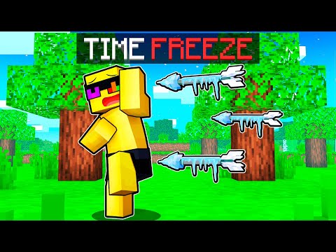 Stuck In TIME FREEZE In Minecraft!