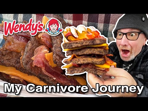 Wendy's 🍔🥓 CARNIVORE Double Baconator 🍔🥓 1800 Calories • $20 77
