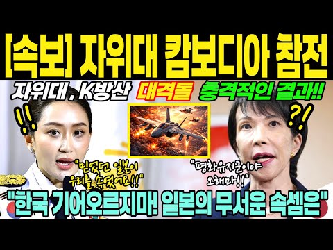 [해외감동사연]“자위대 캄보디아 참전, 일본은 평화를 말했지만 전쟁은 달라졌다." 태국 전선이 뒤집힌 이유.  K방산,자위대 대격돌 충격적인 결과