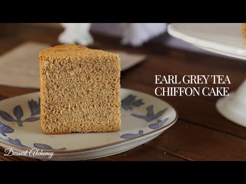 Earl Grey Tea Chiffon Cake | 伯爵茶戚风蛋糕｜4K｜Dessert Alchemy