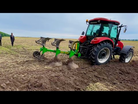 Оранка  36см❗️трактором Basak 2110s 💪плуг Veles Agro pon 3+1💪