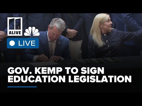 LIVE: Governor Kemp to sign education legislation