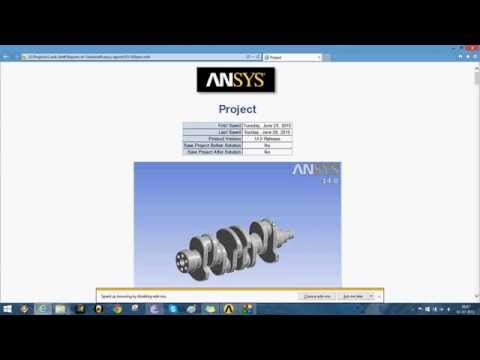 Crank Shaft Modal Analysis using Ansys Workbench