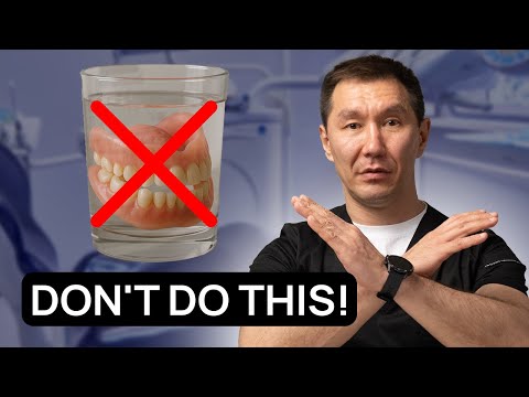 You are RUINING your removable denture. This is NOT something you should do with a denture.