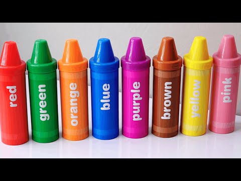 Learn Colors🔴🟠🟡🟢🔵🟣  Match Rainbow Toys and Crayon- Learn Colors, Numbers for Toddlers and Babies!