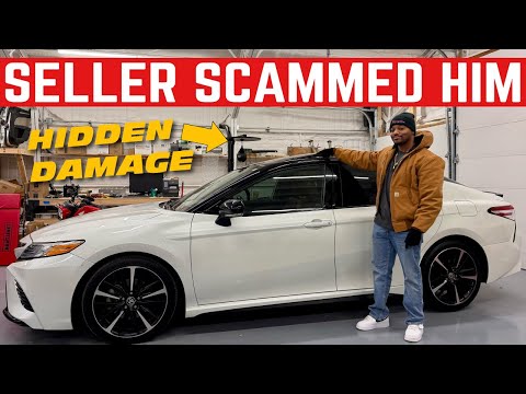 SELLER SCAMMED MY FRIEND ON THIS TOYOTA CAMRY *HIDDEN DAMAGE*