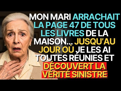 L'histoire de grand-mère👵💗: MON MARI ARRACHAIT LA PAGE 47 DE TOUS LES LIVRES DE LA MAISON…