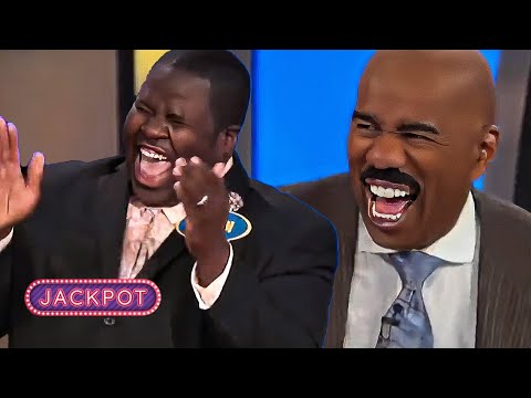 TRY NOT TO LAUGH CHALLENGE At These Funny Family Feud USA Moments With STEVE HARVEY!