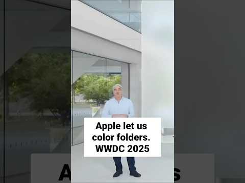 Apple let us color folders | Apple WWDC 2025
