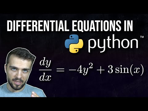How to Solve Differential Equations in PYTHON