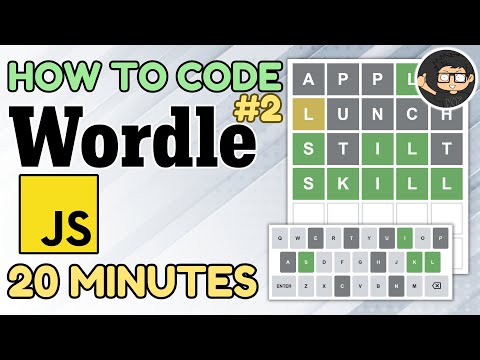 Build a Wordle Clone in JavaScript HTML CSS Part 2