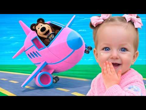 Eva Flies a Giant Airplane! ✈️ Fun Kids Adventures