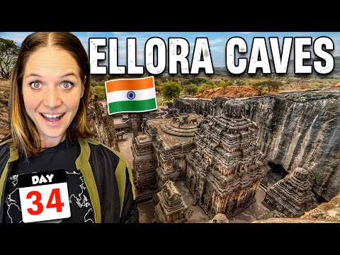 34🇮🇳 India's Unreal Ellora Caves 😱 Carved from 2 Lakh Tons of Stone!