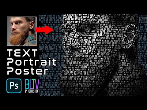 Photoshop: Create a Powerful TEXT PORTRAIT Poster!