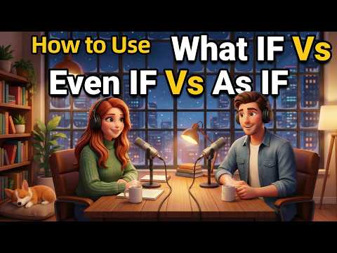 How to Use WHAT IF vs EVEN IF vs AS IF in Everyday English | Daily English Conversations